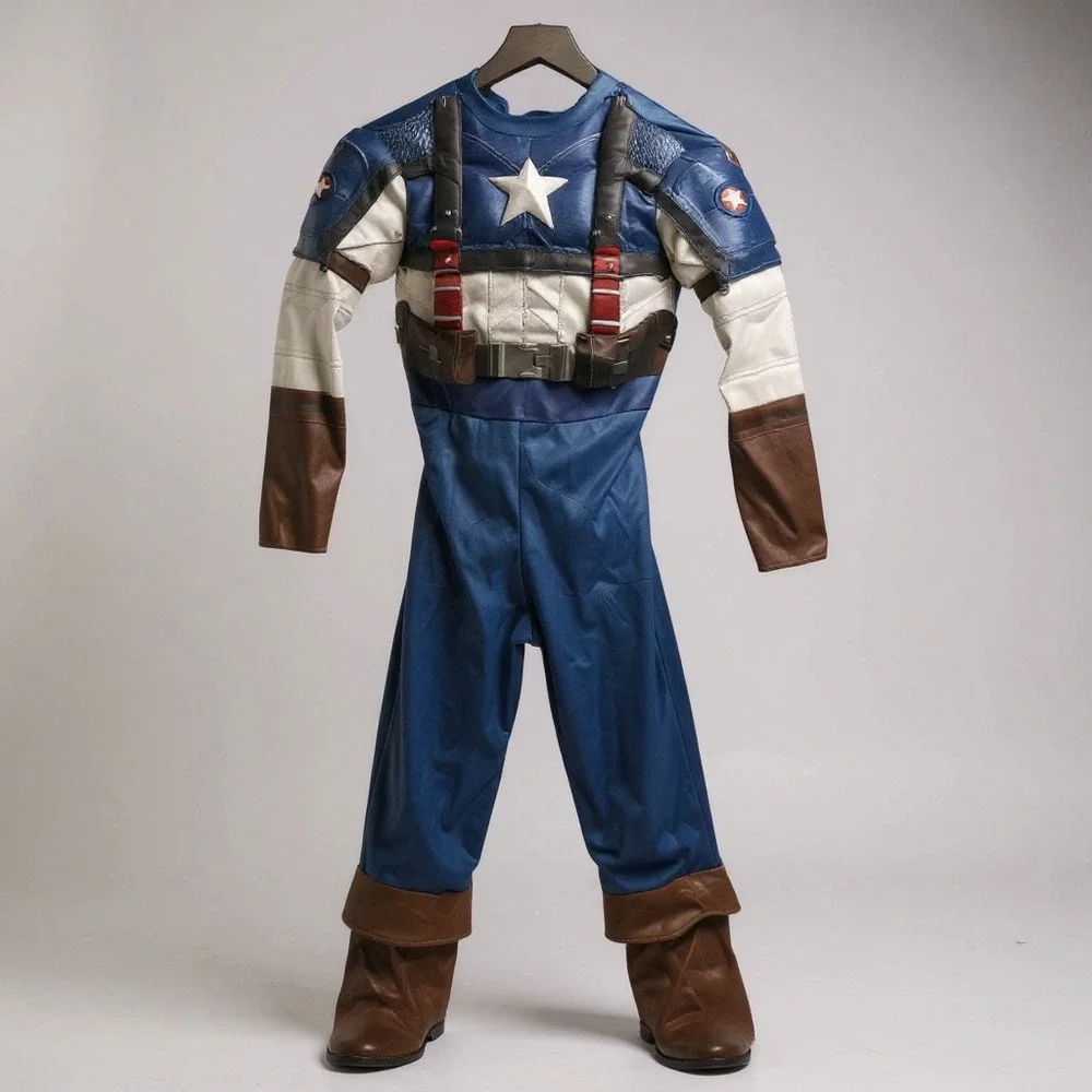 Marvel Captain America The Winter Soldier Costume Medium Kids Halloween - Picture 4 of 13